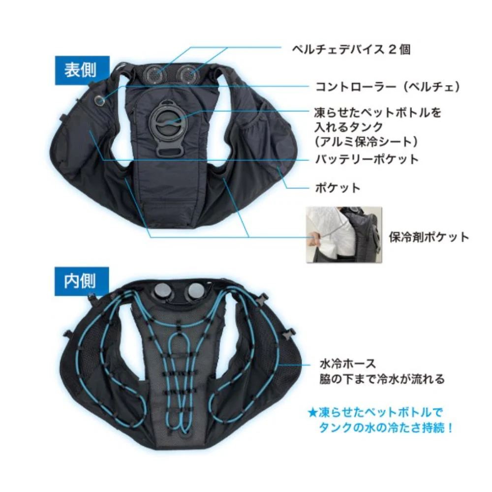 #7300-F RSCAHハイブリッドクールベスト バッテリー付 【直送品】 返品・キャンセル・他商品と同時購入は不可 - Image 4