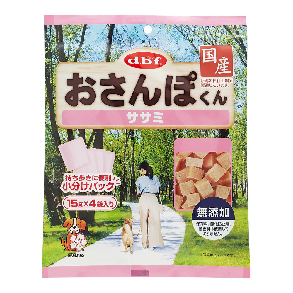 デビフペット おさんぽくん ササミ 60g(15g×4袋)