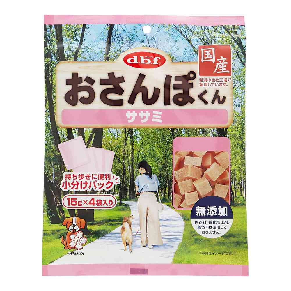デビフペット おさんぽくん ササミ 60g(15g×4袋) - Image 2