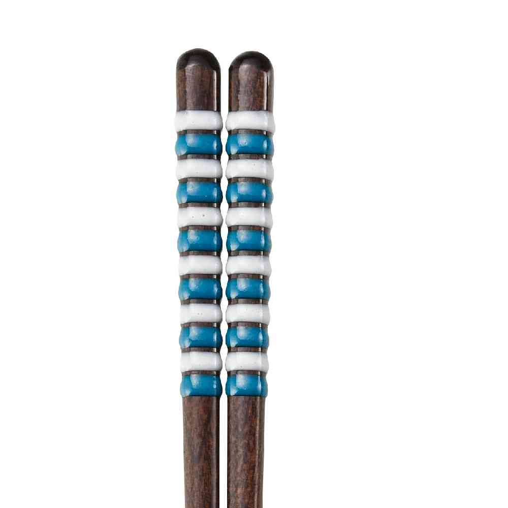 イシダ 食洗箸 キャンディロール ブルー 23cm 1膳 - Image 2