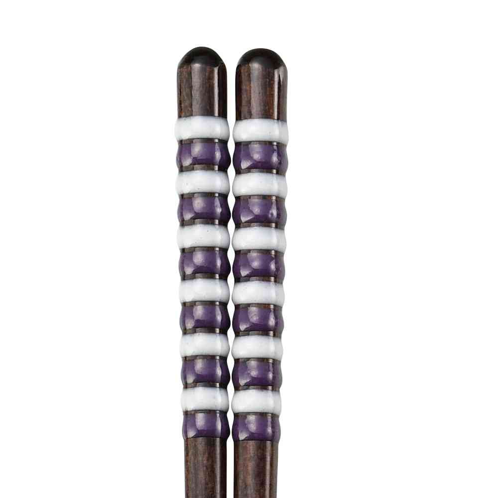 イシダ 食洗箸 キャンディロール バイオレット 23cm 1膳 - Image 2