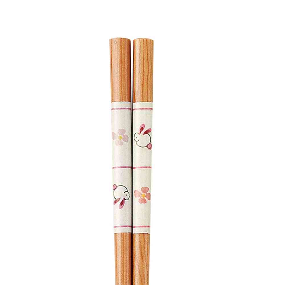 イシダ 箸 うさぎ小紋 20.5cm 1膳 - Image 2