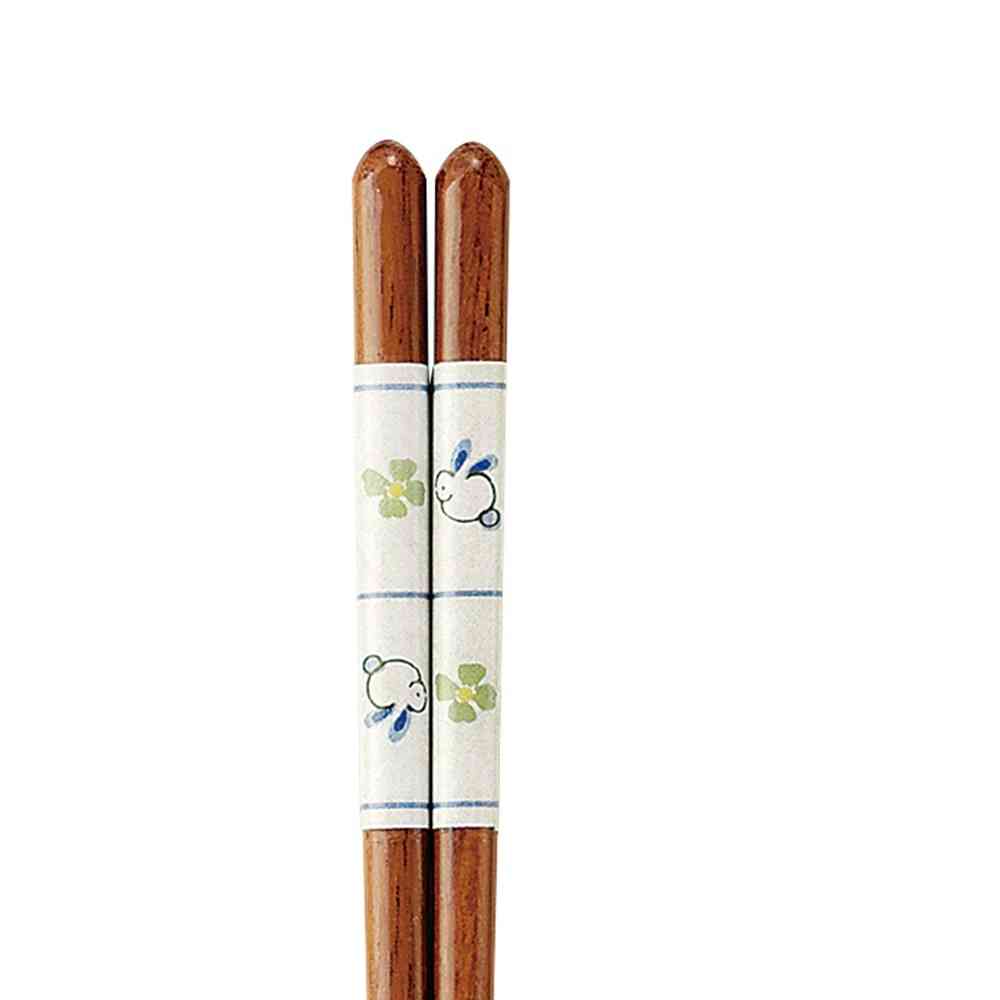 イシダ 食洗箸 うさぎ小紋 23cm 1膳 - Image 2