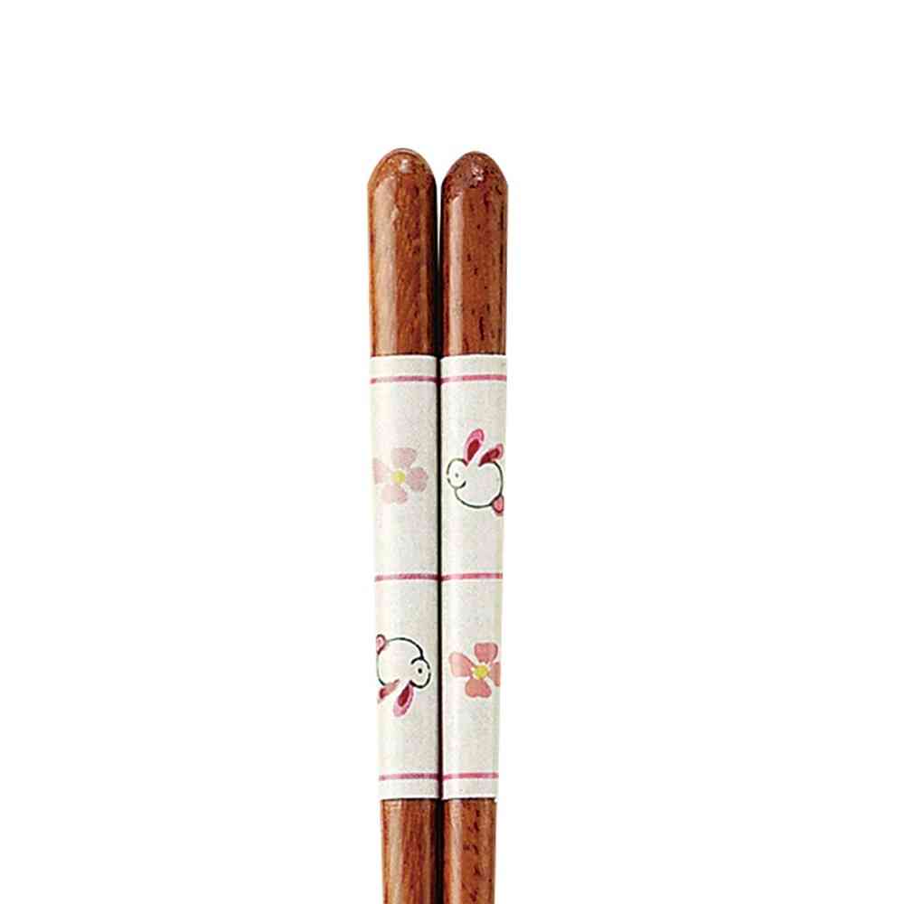 イシダ 食洗箸 うさぎ小紋 20.5cm 1膳 - Image 2