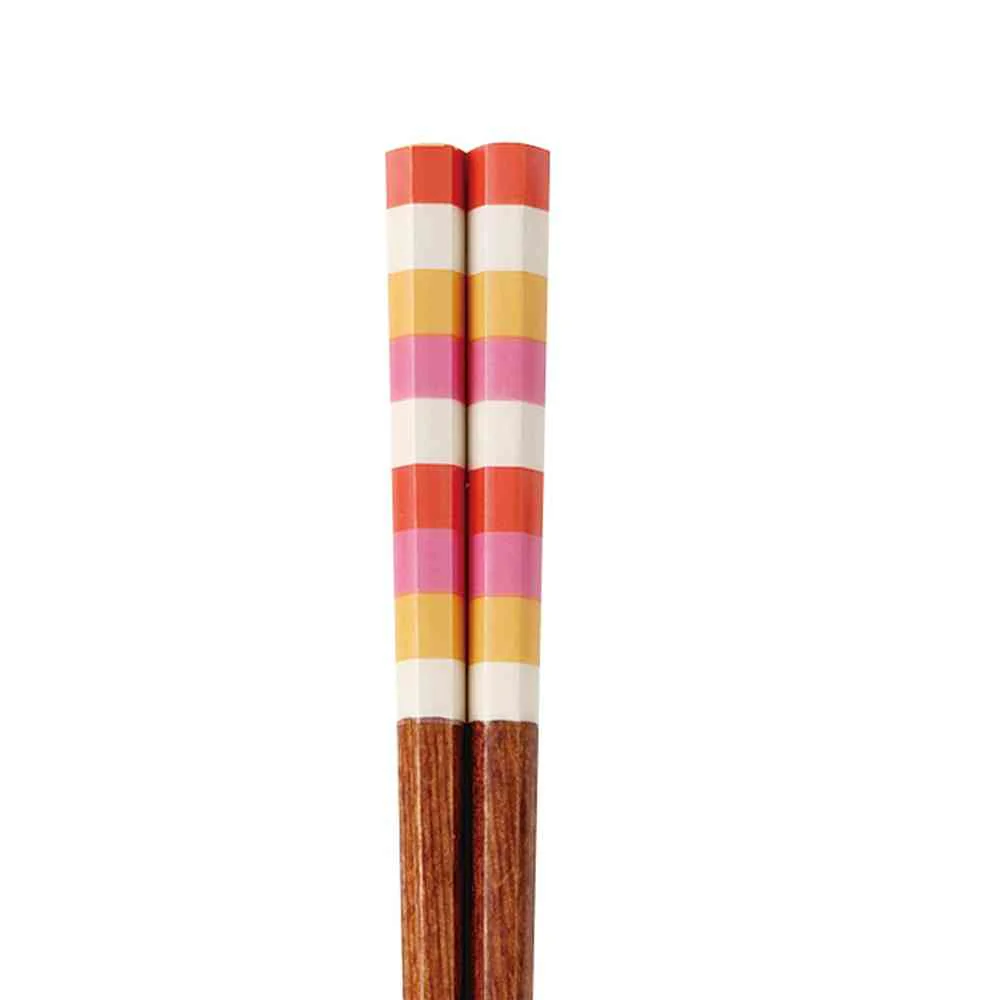 イシダ 箸 キューピット オレンジ 23cm 1膳 - Image 2