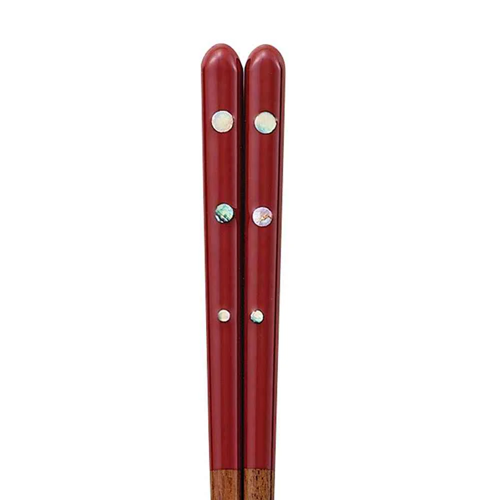 イシダ 食洗箸 貝花丸 20.5cm 1膳 - Image 2