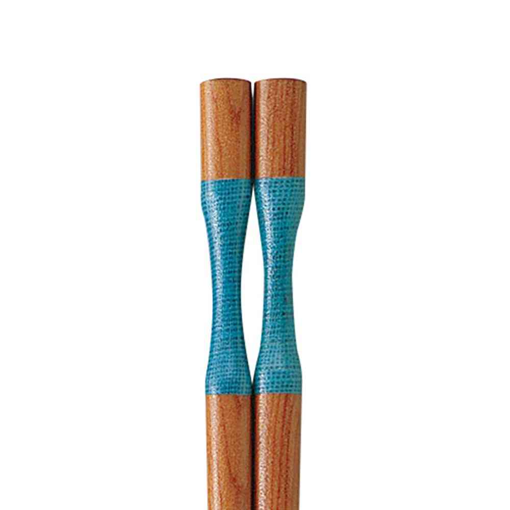 イシダ 箸 こけし ブルー 23cm 1膳 - Image 2