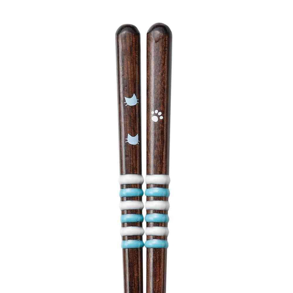 イシダ 食洗箸 ぐるぐるキャット 23cm 1膳 - Image 2