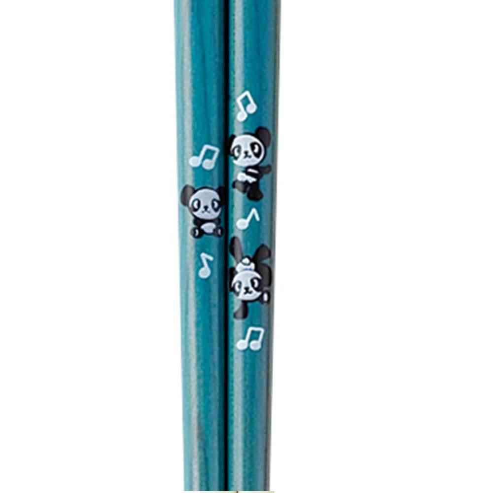 イシダ キッズ箸 ステップパンダ グリーン 18.0cm 1膳 - Image 2