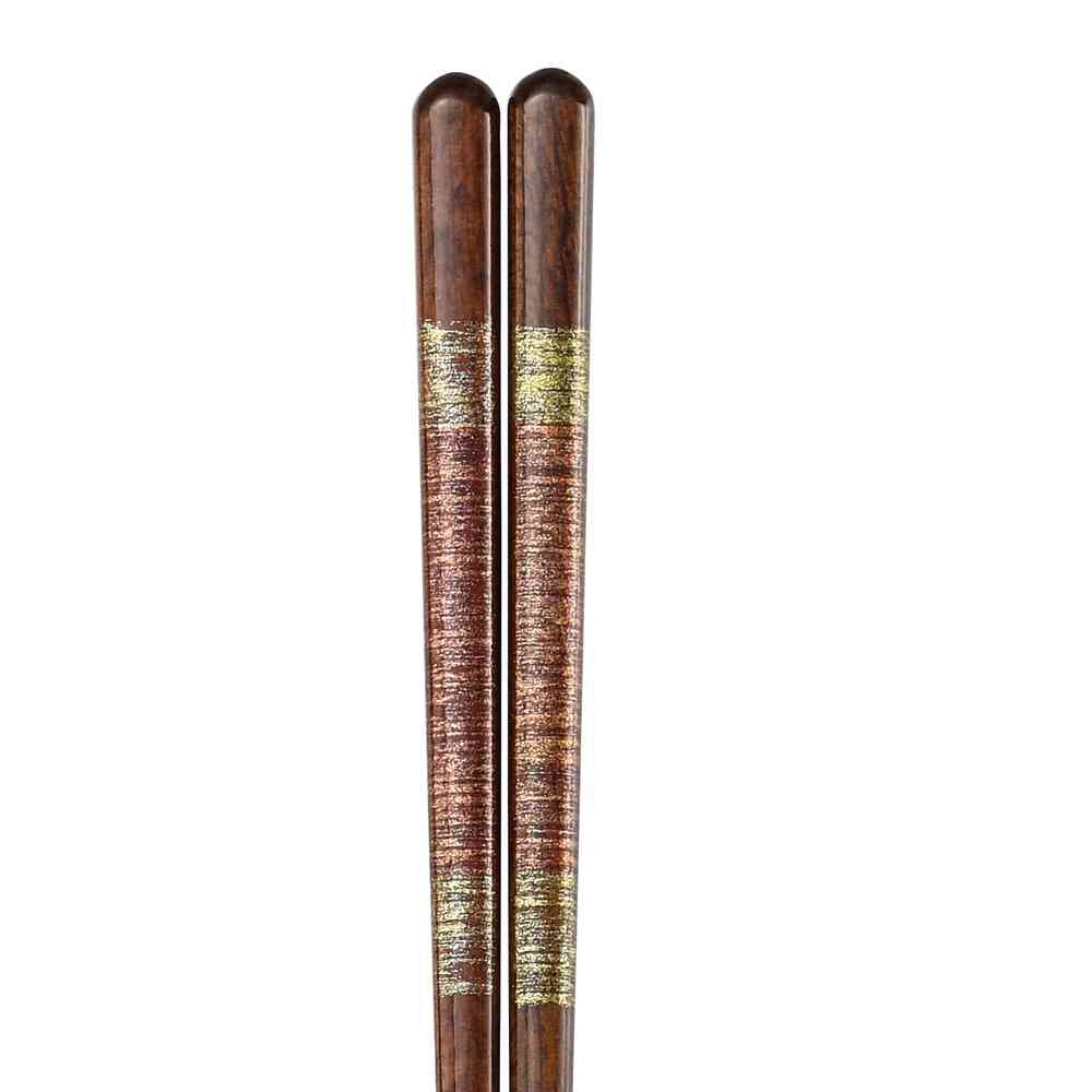 イシダ 食洗箸 金欄 21cm 1膳 - Image 2