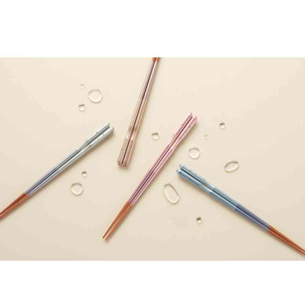 イシダ 箸 エレガンス ブルー 23cm PETケース入り 1膳 - Image 2