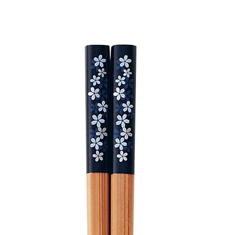 イシダ 箸 スス竹 桜づくし 23cm 1膳 - Image 2