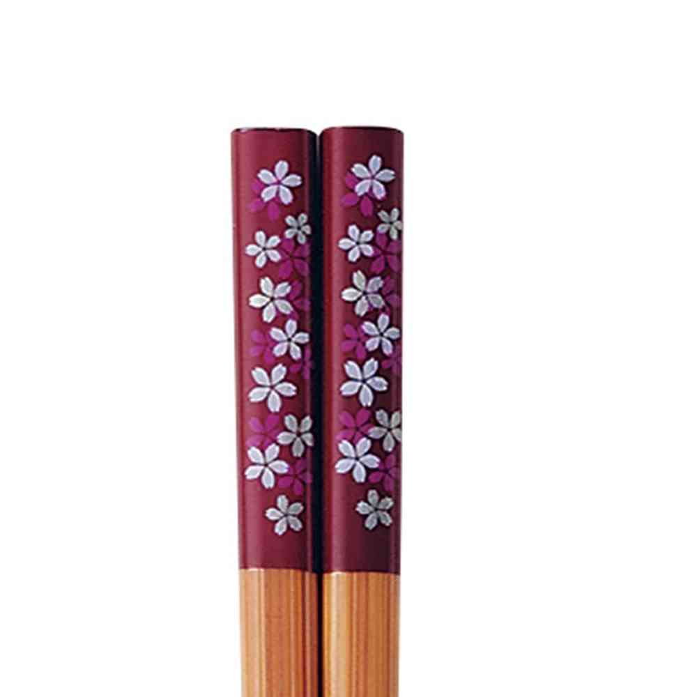 イシダ 箸 スス竹 桜づくし 21cm 1膳 - Image 2