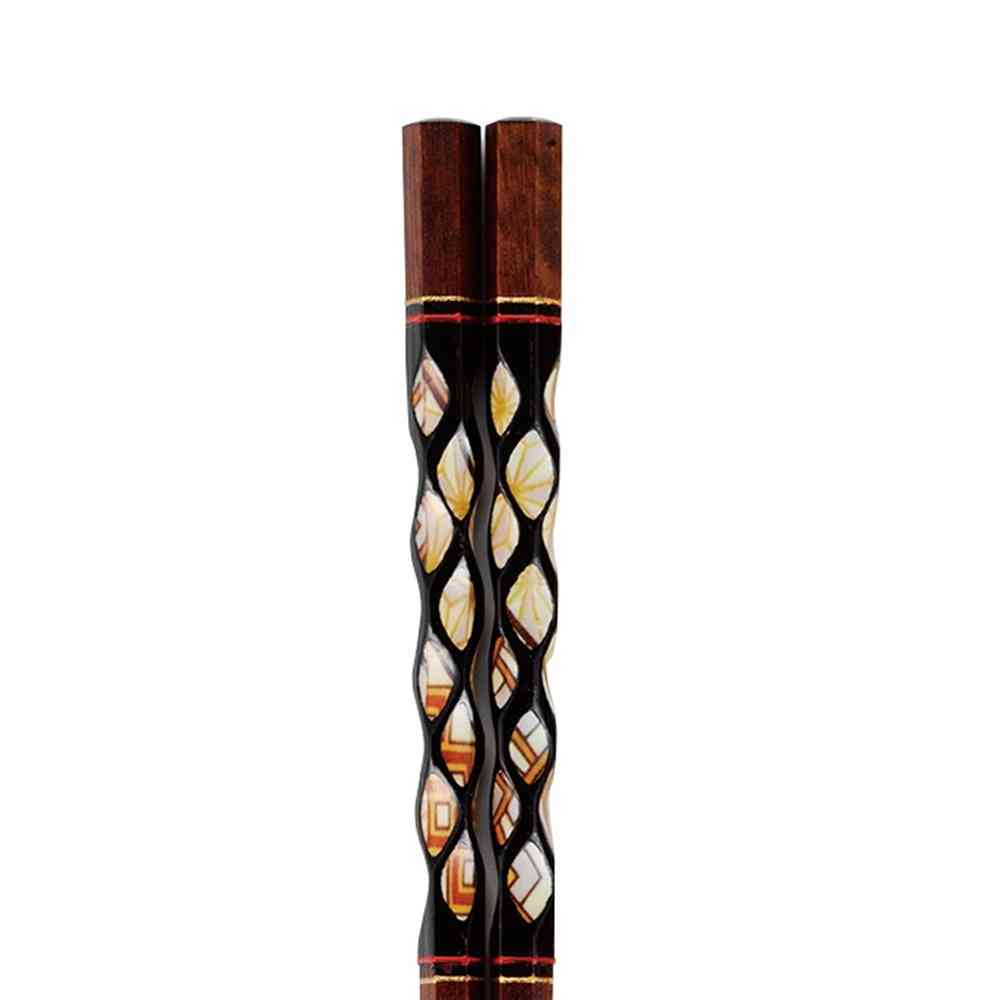 イシダ 箸 亀甲絞り 黄昏 23cm 1膳 - Image 2