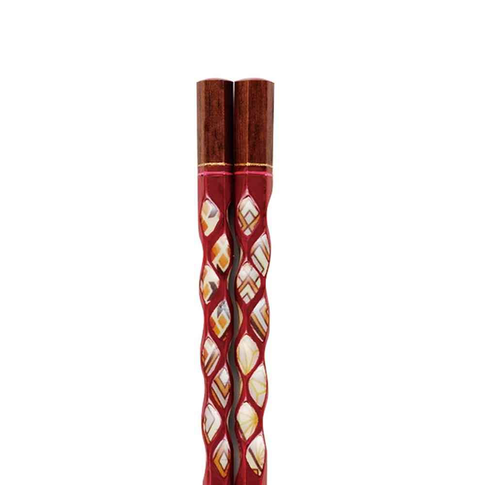 イシダ 箸 亀甲絞り 黄昏 21cm 1膳 - Image 2