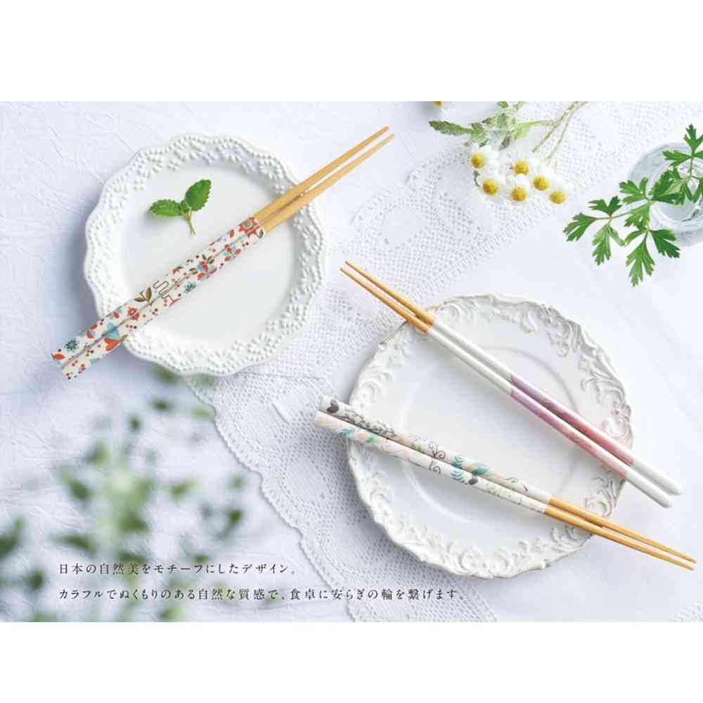 イシダ 食洗箸 ナチュラルスタイル ピンク 23cm 1膳 - Image 3