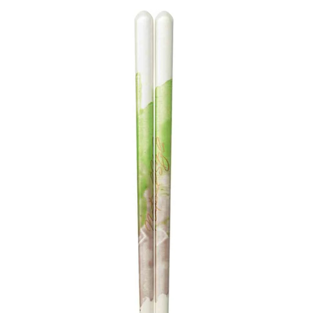 イシダ 食洗箸 ナチュラルスタイル グリーン 23cm 1膳 - Image 2