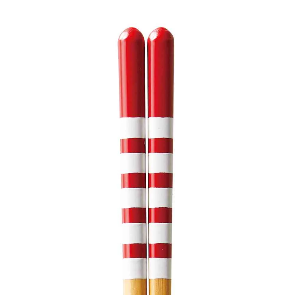 イシダ 食洗箸 ナチュラルレッド 21cm 1膳 - Image 2