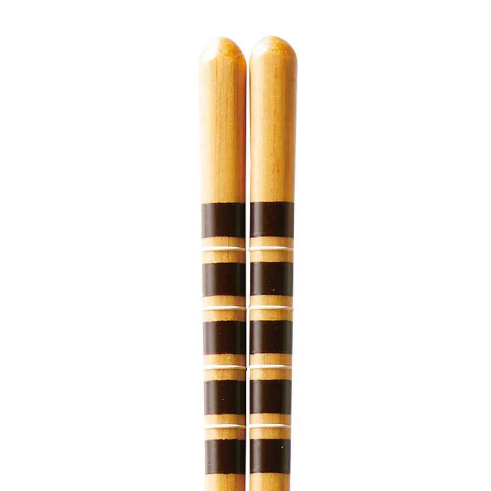 イシダ 食洗箸 ナチュラルブラウン 23cm 1膳 - Image 2