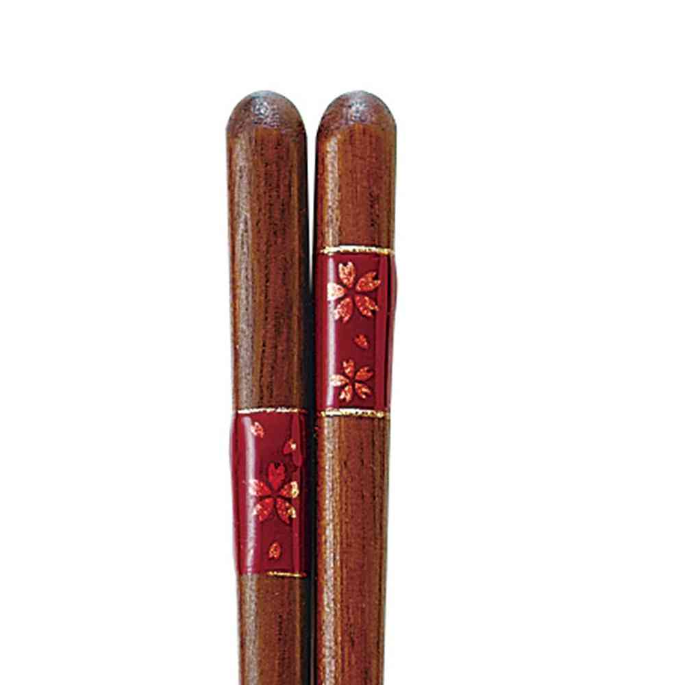 イシダ 箸 ビーズ 桜市松 20.5cm 1膳 - Image 2