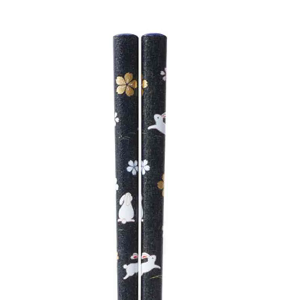イシダ 箸 うさぎの園 23cm 1膳 - Image 2