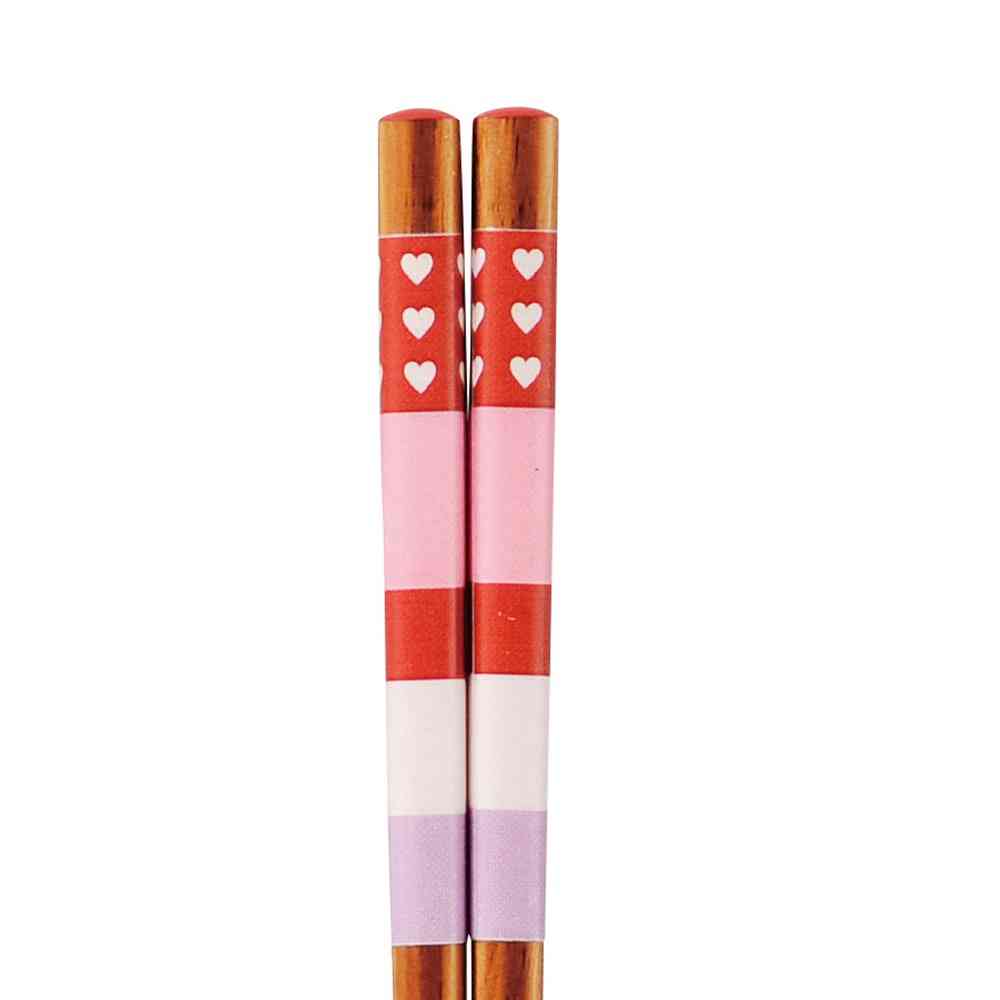 イシダ 箸 ポップハート 23cm 1膳 - Image 2