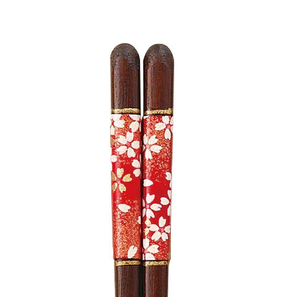 イシダ 箸 漆先角和紙夜桜  1膳 - Image 2