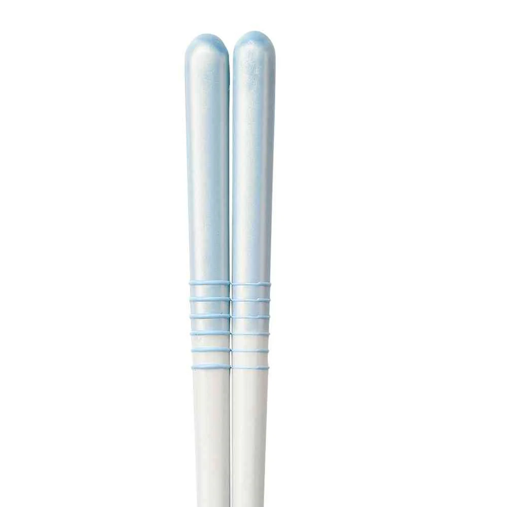 イシダ 食洗箸 パステルハーフライン  1膳 - Image 2