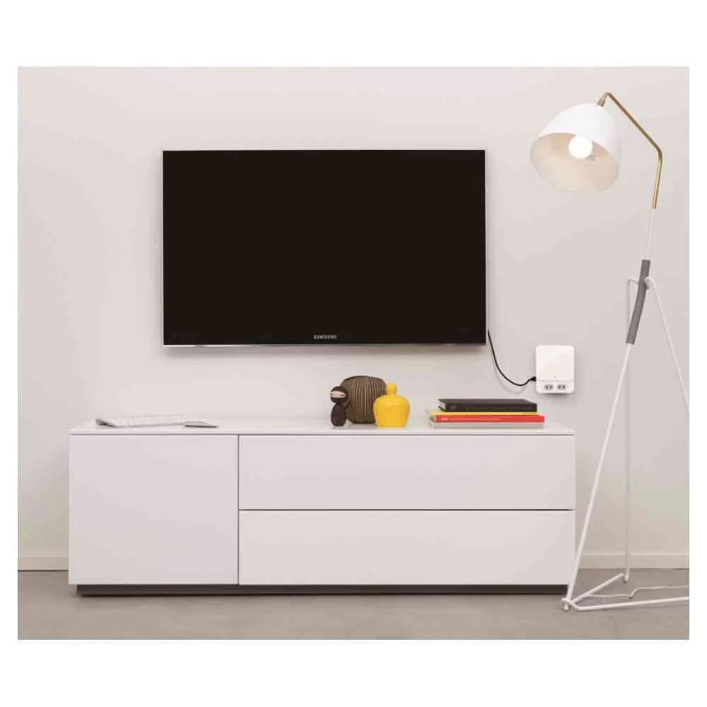 オーム電機 拡張コンセント TVボードバック用 6個口 HS-TK6TV1-W - Image 2