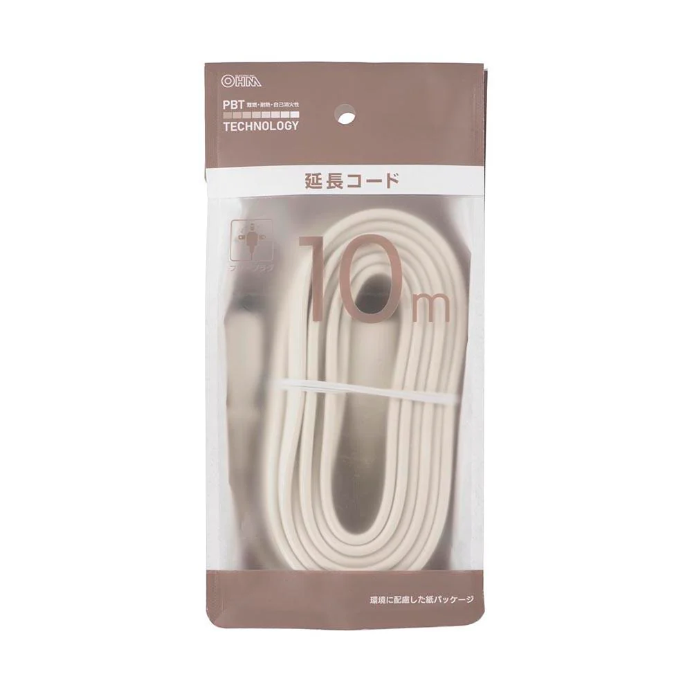 オーム電機 延長コード フリープラグ 10m 1個 - Image 3