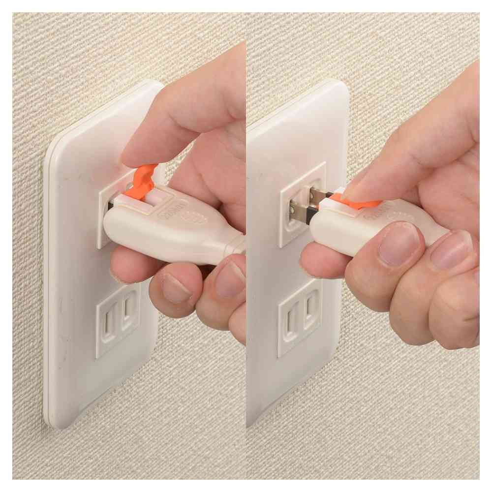 オーム電機 らく抜き＆ロック延長コード1m HS-T11LLX3-W - Image 2
