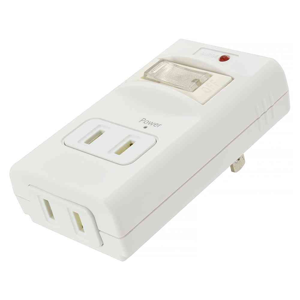 オーム電機 発煙ガードスイッチ付タップ 2個口 HS-A2PH-W - Image 2