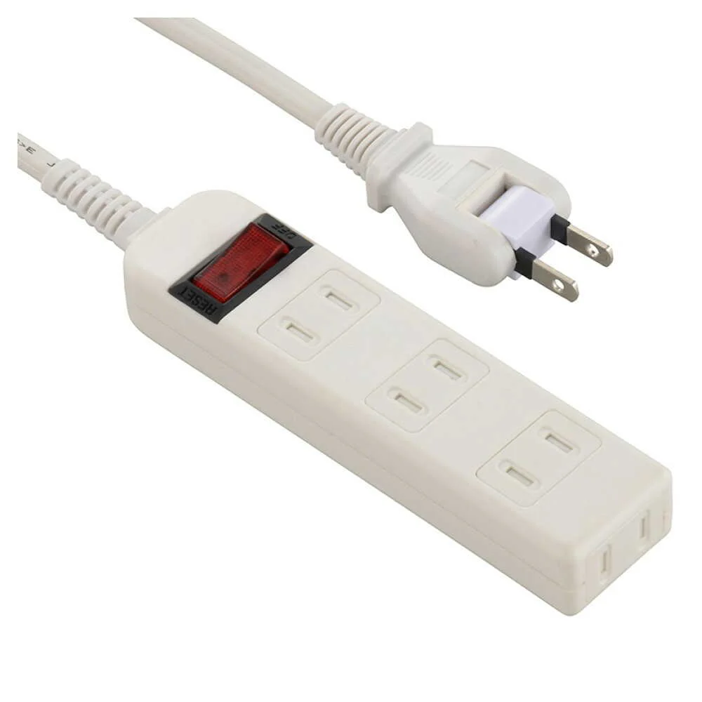 オーム電機 ブレーカー付安全タップ 4個口 1m - Image 3