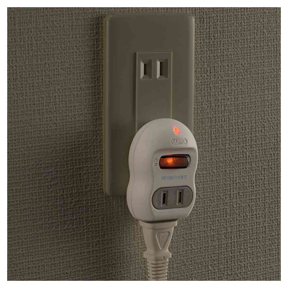 オーム電機 スイッチ付タップ 雷ガード 2個口 HS-TMP2M3PBT-W - Image 2