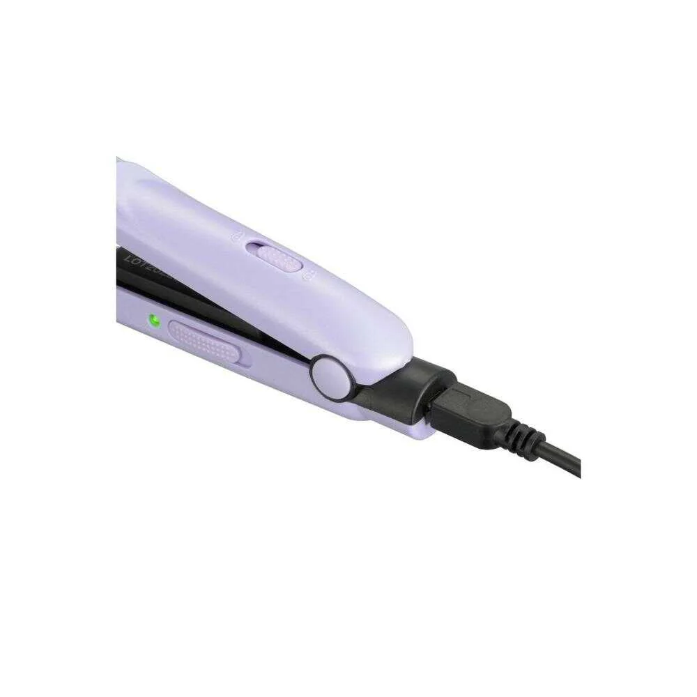 オーム電機 モバイルヘアアイロン ヴァイオレット - Image 4