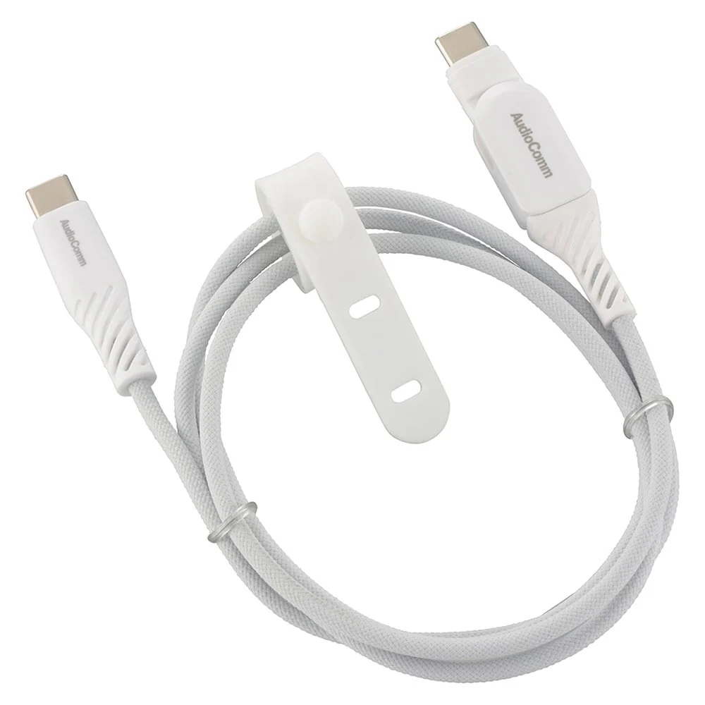 オーム電機 さらさらUSBケーブル スイング 1m - Image 7