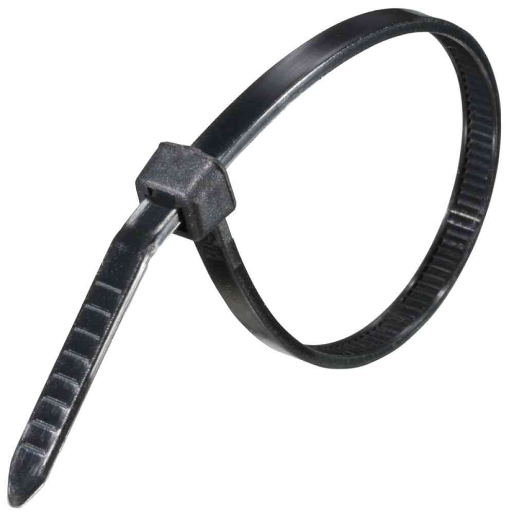 オーム電機 ロックタイ 耐候性 150mm 黒 04-3137 100本入 - Image 2