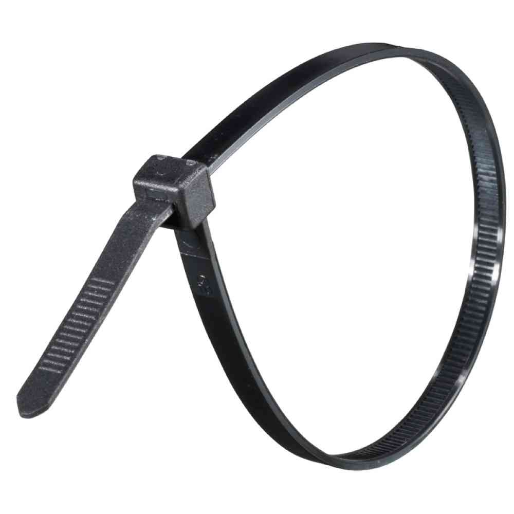 オーム電機 ワイドタイ 耐候性 250mm 黒 04-3331 50本入 - Image 3