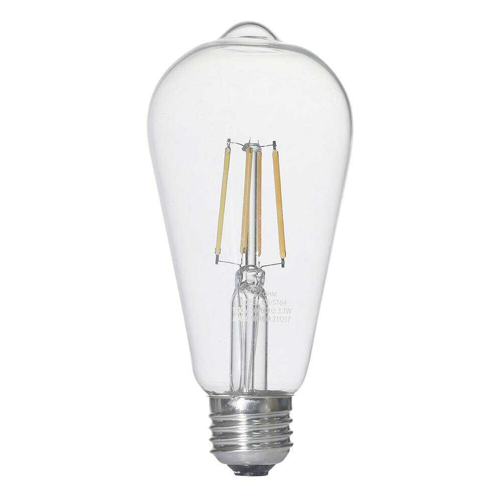 オーム電機 LEDフィラメントタイプレトロ球 E26 40形相当 1個 - Image 2