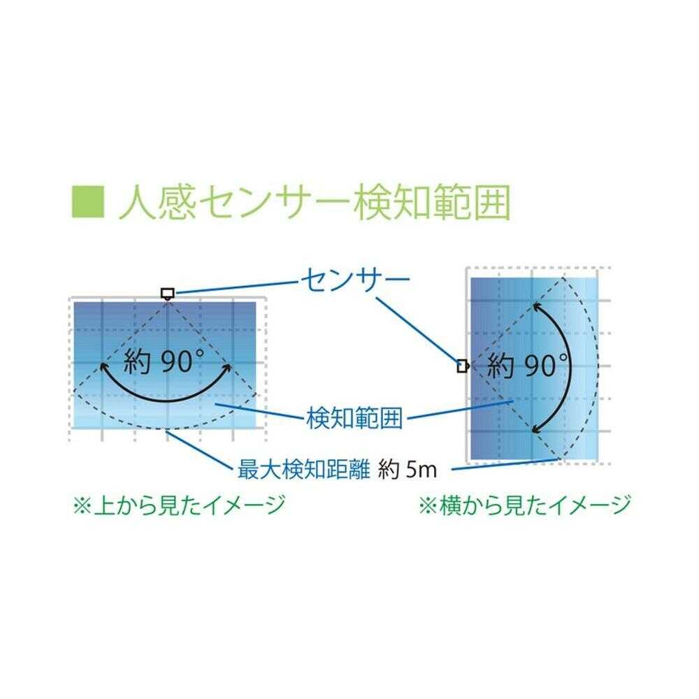 オーム電機 LEDセンサーライト 明暗人感 屋内／屋外兼用 - Image 3