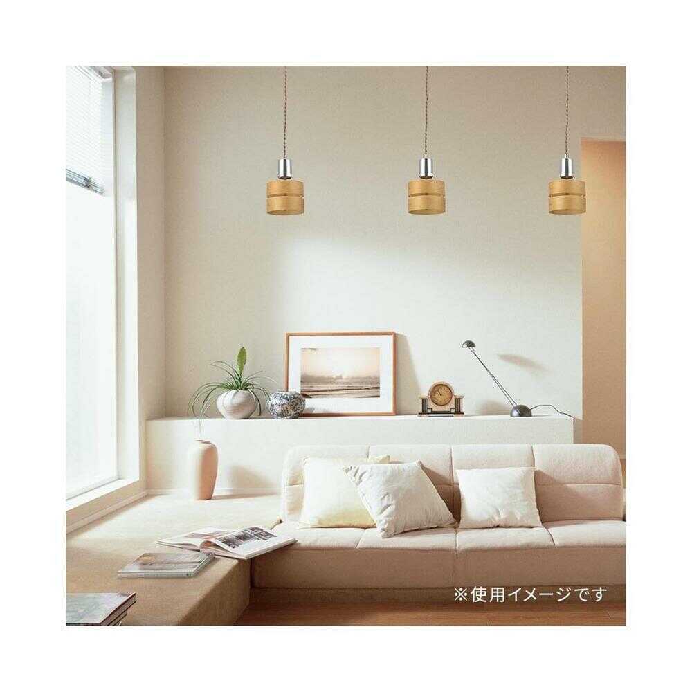 オーム電機 ペンダントライト 木製セード ナチュラル - Image 5