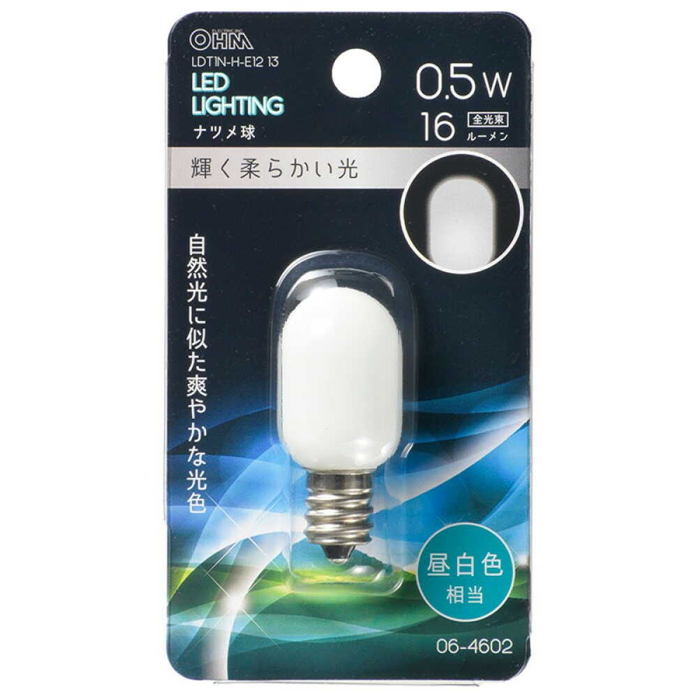 オーム電機 LEDナツメ球装飾用 E12 昼白色 - Image 3