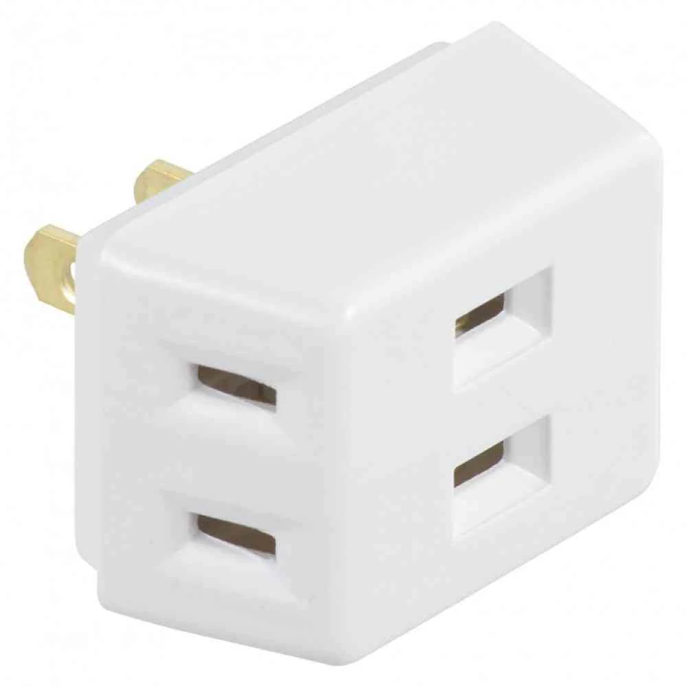 オーム電機 トリプルタップ 3個口 HS-A37/W