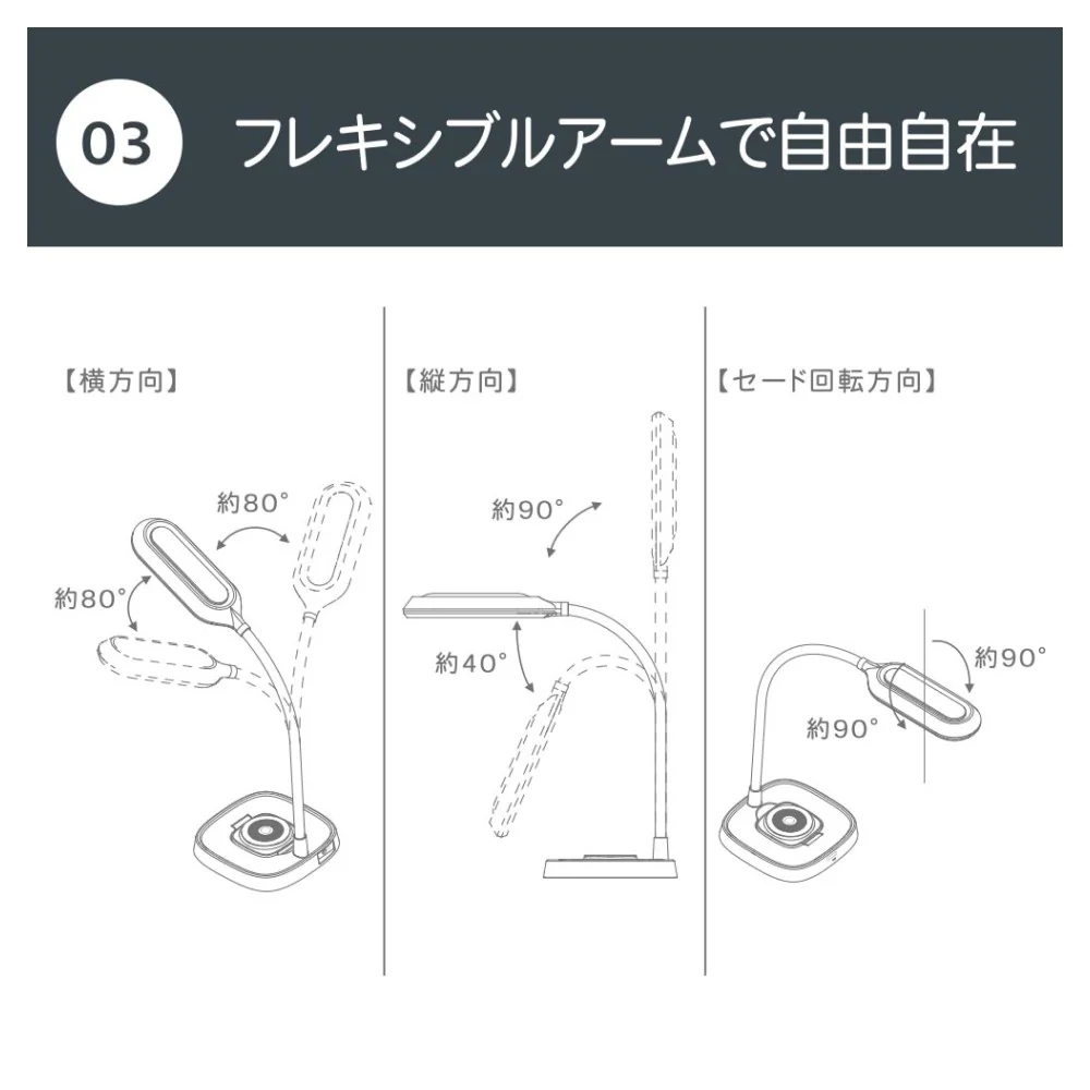 オーム電機 LEDデスクライト ワイヤレス充電 - Image 5