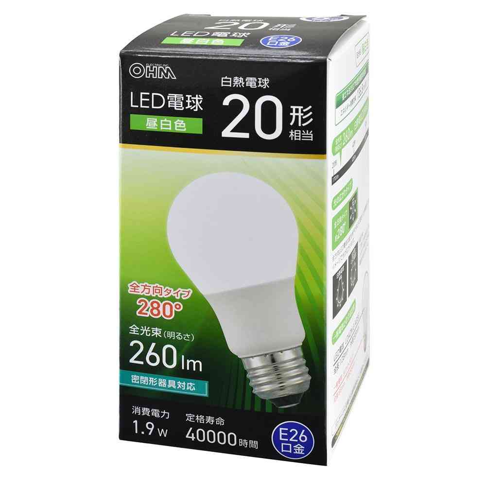 オーム電機 LED電球 E26 20形相当 昼白色 1個 - Image 6