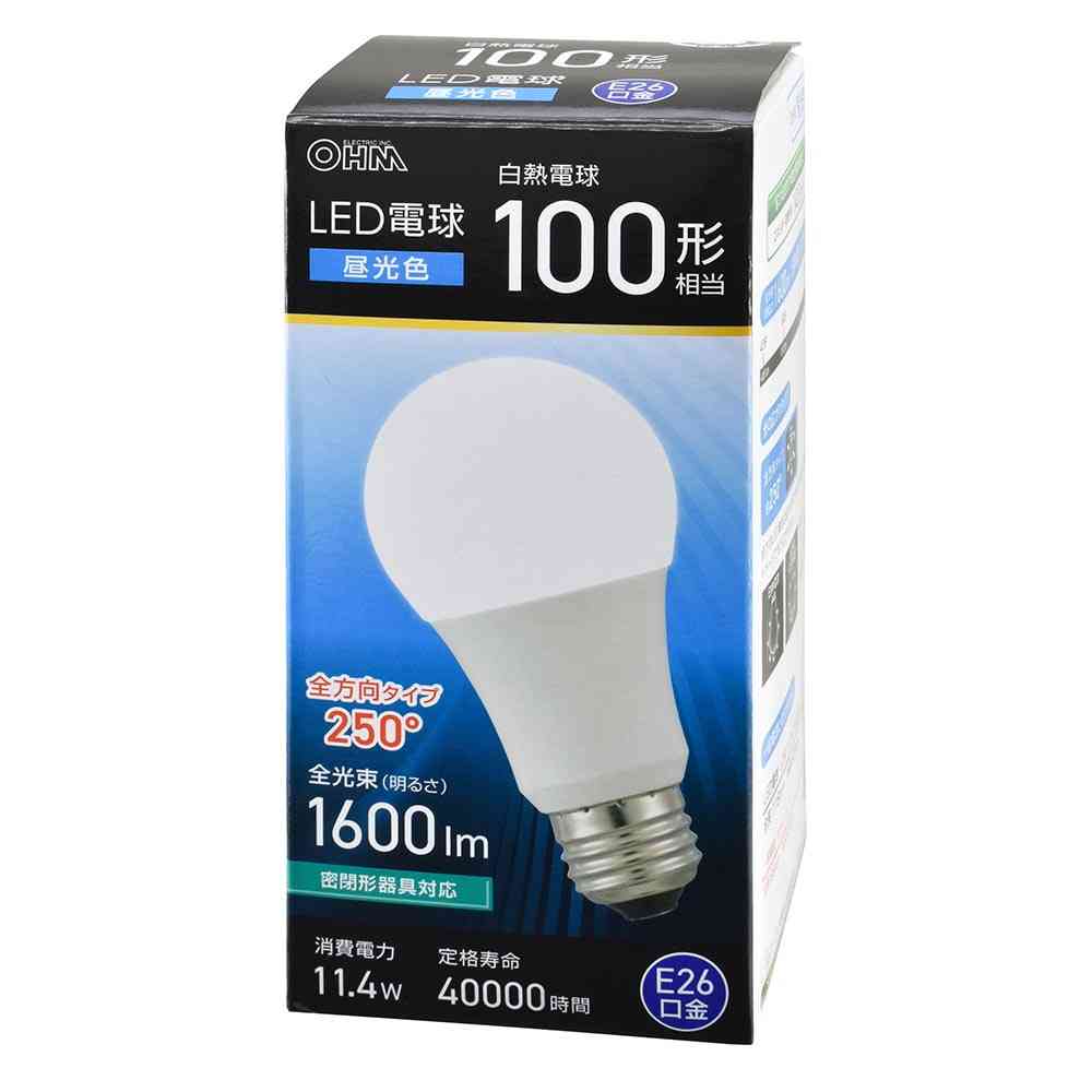オーム電機 LED電球 E26 100形相当 昼光色 1個 - Image 6