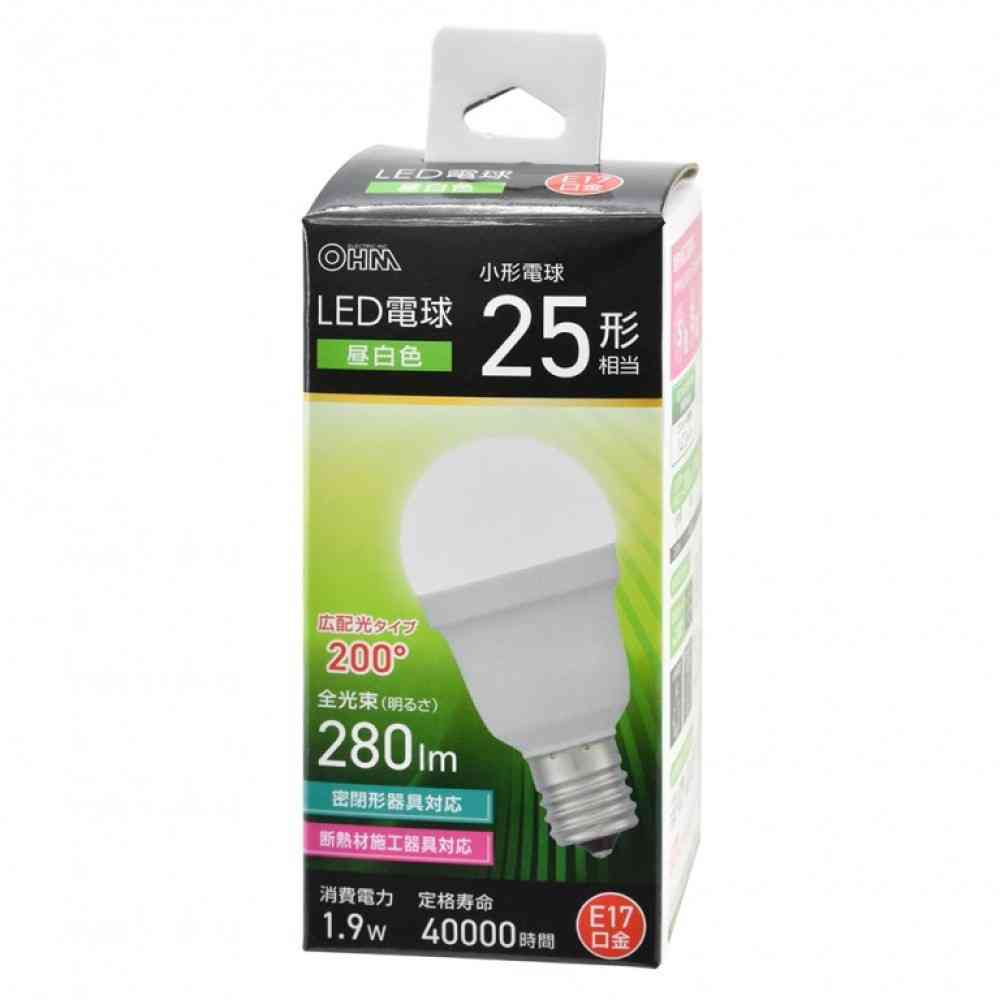オーム電機 LED電球小形 25形相当 昼白色 1個 - Image 6