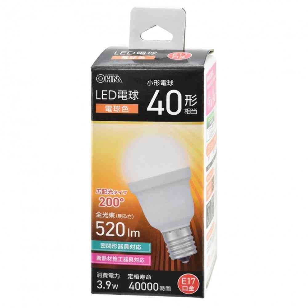 オーム電機 LED電球小形 40形相当 電球色 1個 - Image 6