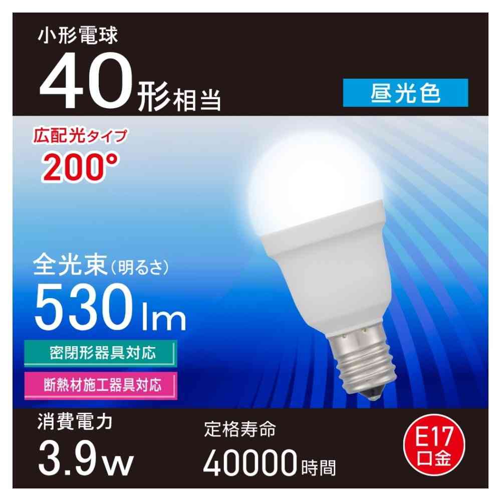 オーム電機 LED電球小形 40形相当 昼光色 1個 - Image 10