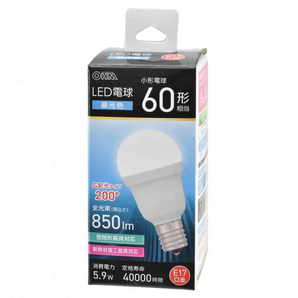 オーム電機 LED電球小形 60形相当 昼光色 1個 - Image 6